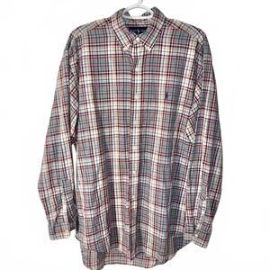 Ralph Lauren Men's Plaid Button-Up Blake Shirt Medium